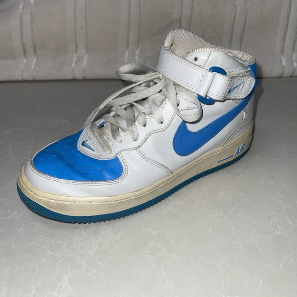 GUC 2003 Vintage Nike Air Force 1 Mid “Baby Blue” Strap - Picture 1 of 13